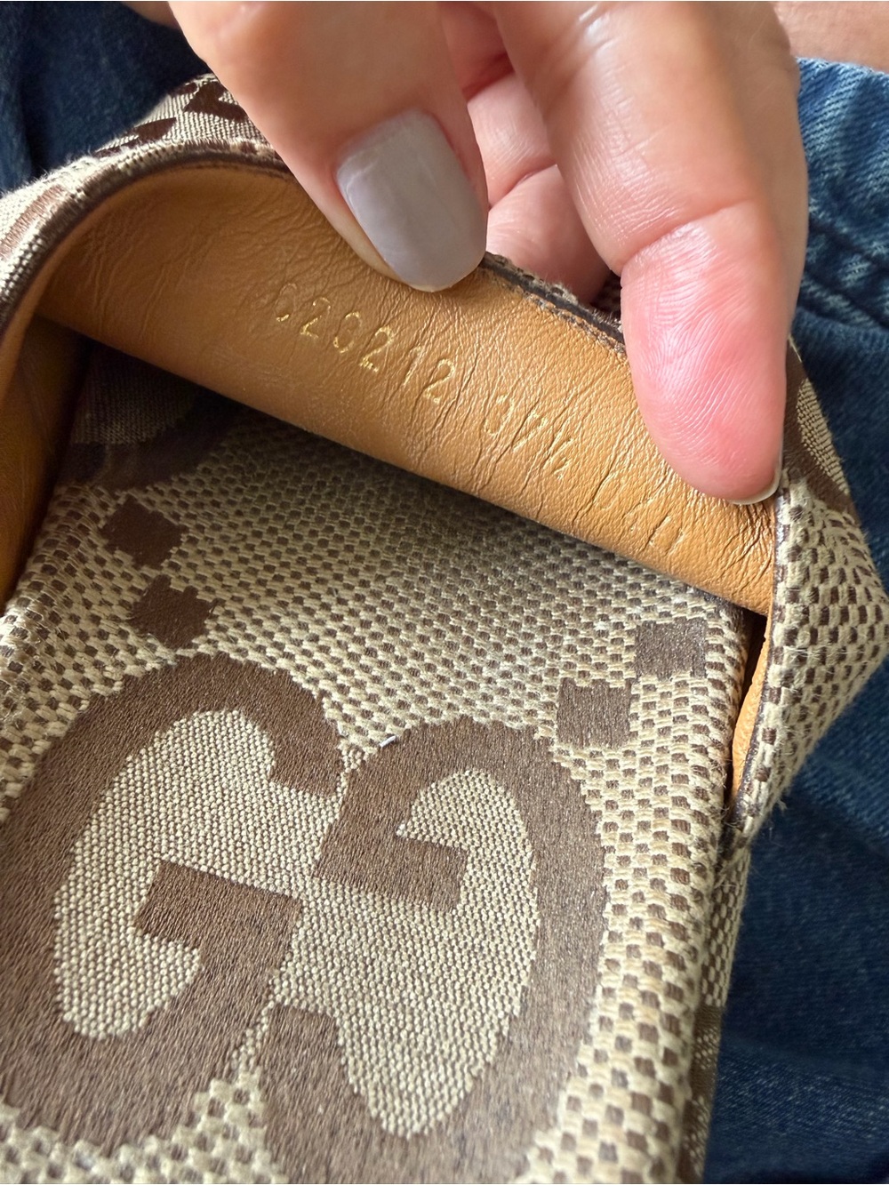 Gucci Brown Beige Logo Platform Slide Sandals - Picture 8 of 13